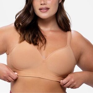 Underoutfit Perfect Neckline Bra Mocha Mousse Small NWT